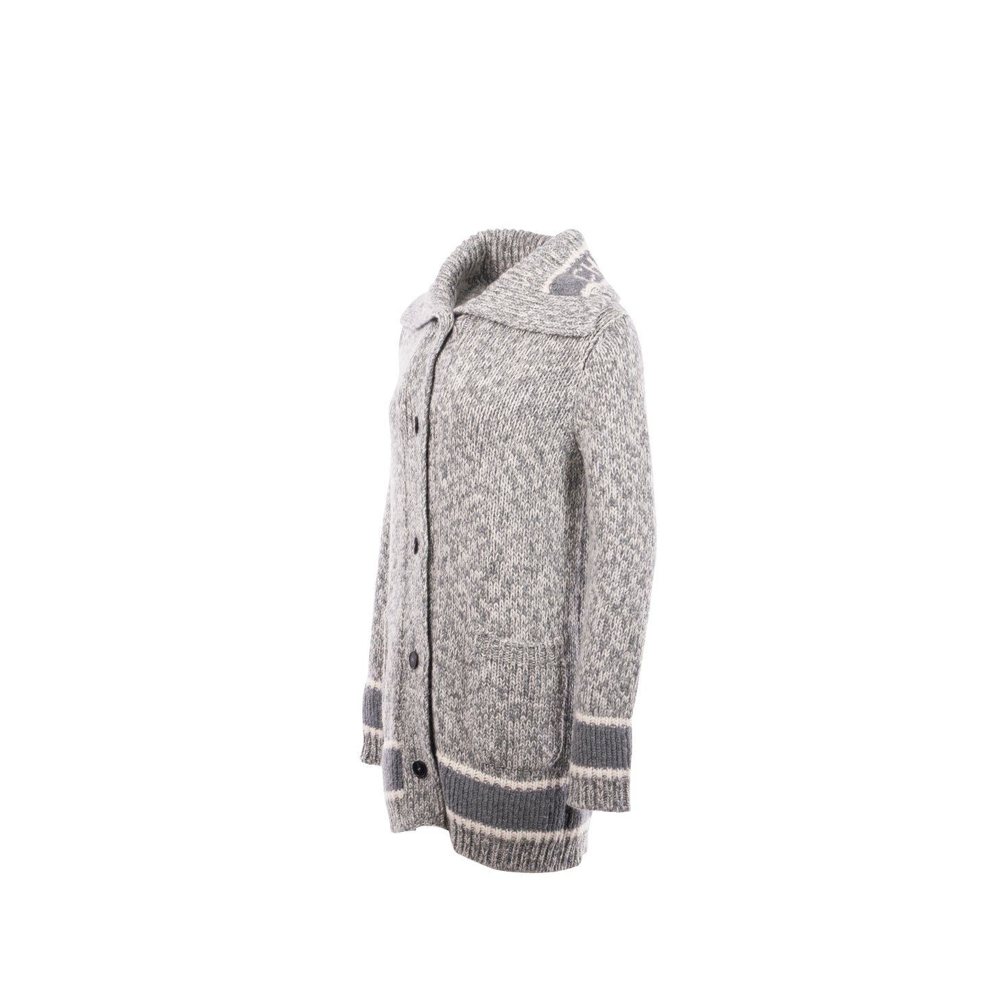 Dior Size Long Cardigan Wool Cashmere Grey Handbag White Travel Bag