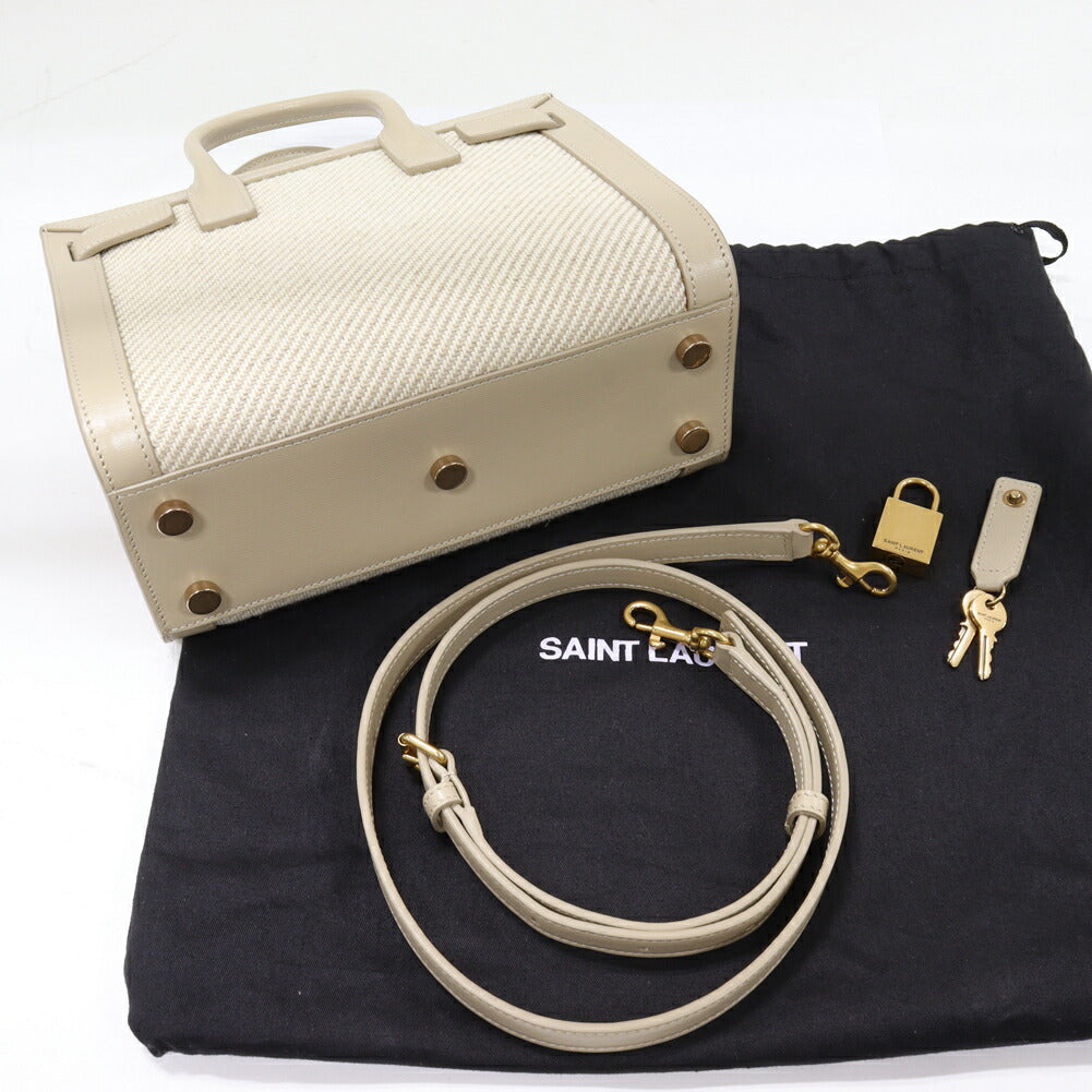 YSL Saint Laurent Paris Calf Sac De Jour 2Way Bag Ct Travel Bag