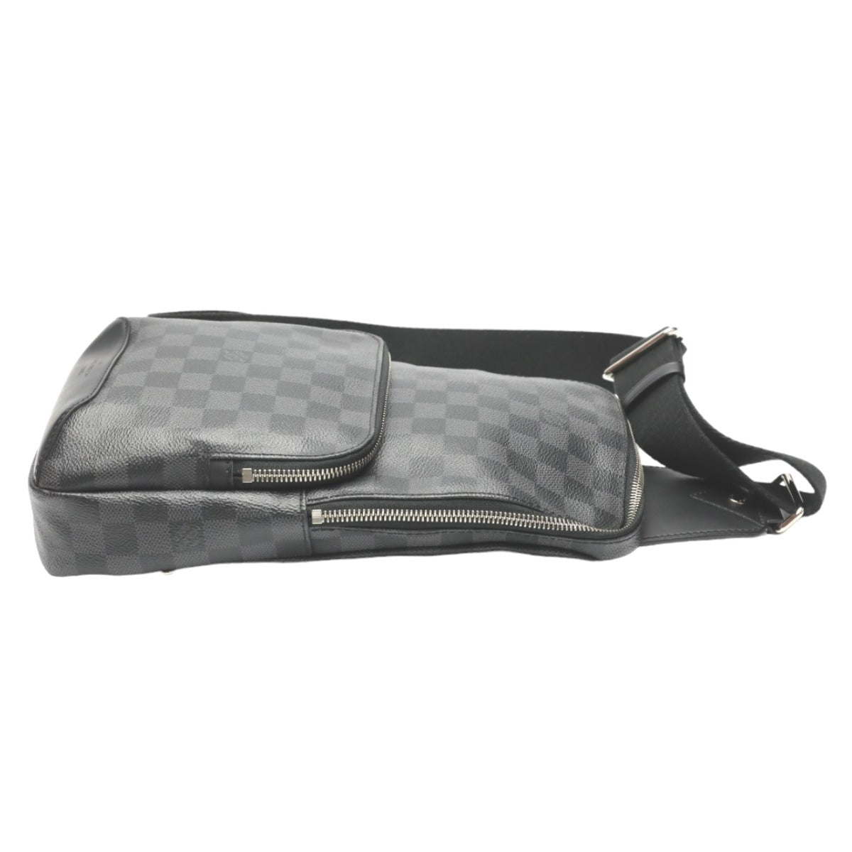 Louis Vuitton N41719 Damier Grafitto Sling Graphite Canvas Black Crossbody Bag