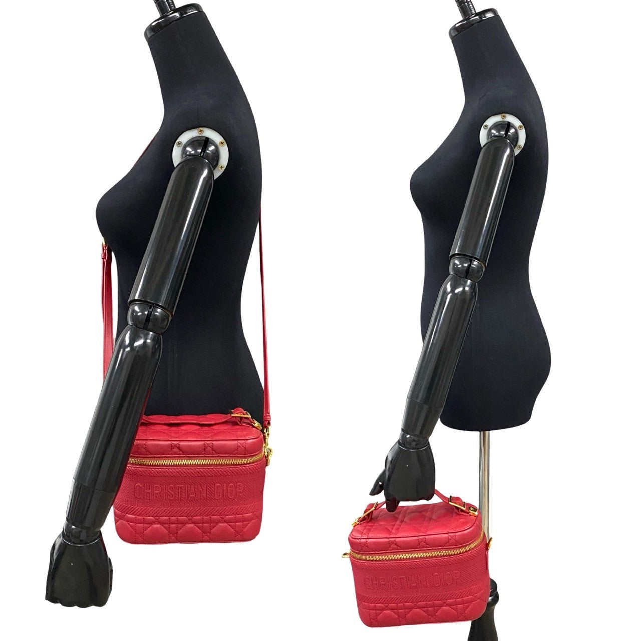 Dior Shoulder Bag Travel Leather Red