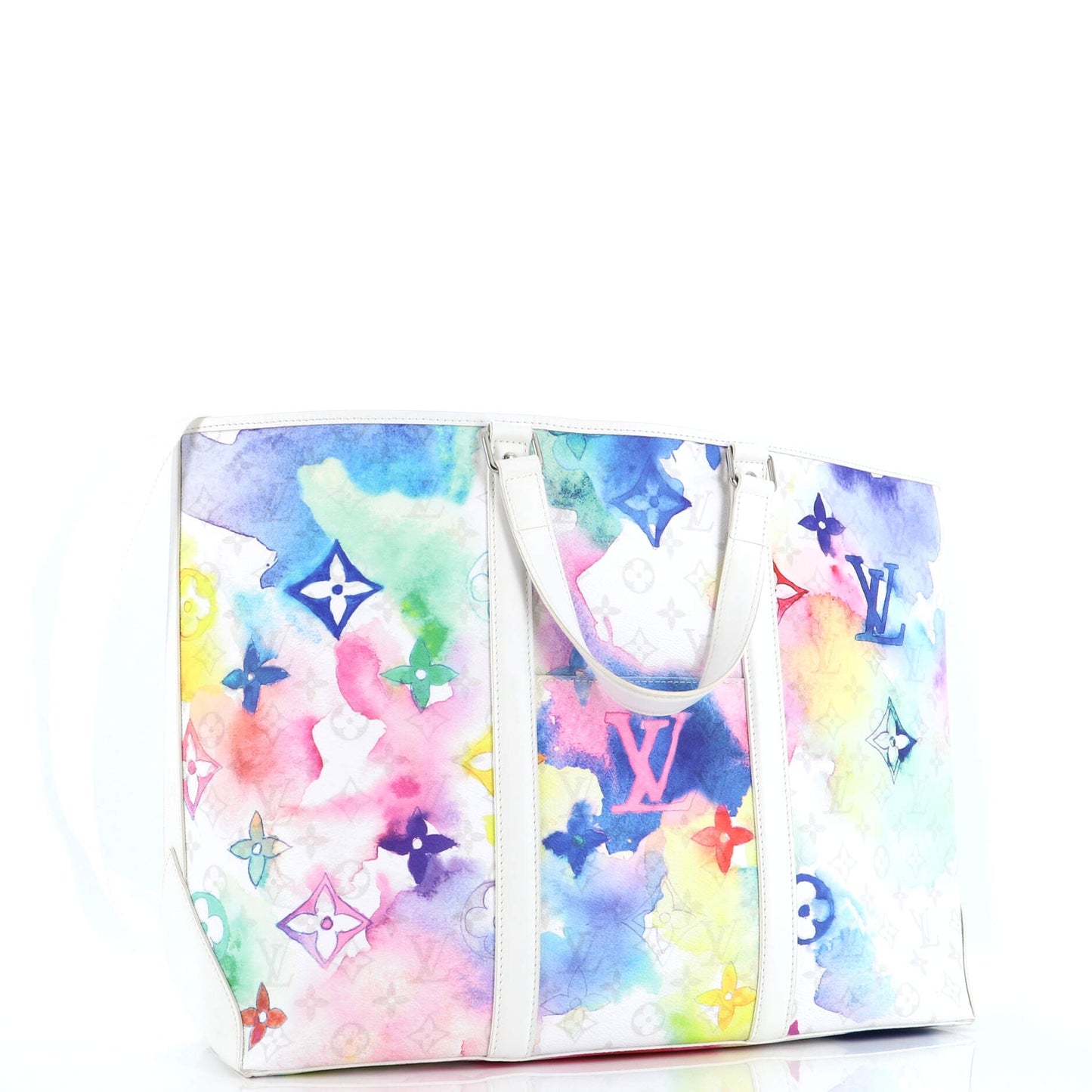 Louis Vuitton New Tote Limited Edition Watercolor Gm Canvas Monogram Tote Bag