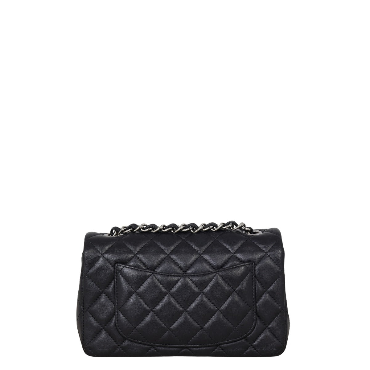 Chanel Classic Flap Mini Rectangular Bag Lambskin Quilted Black Crossbody Bag