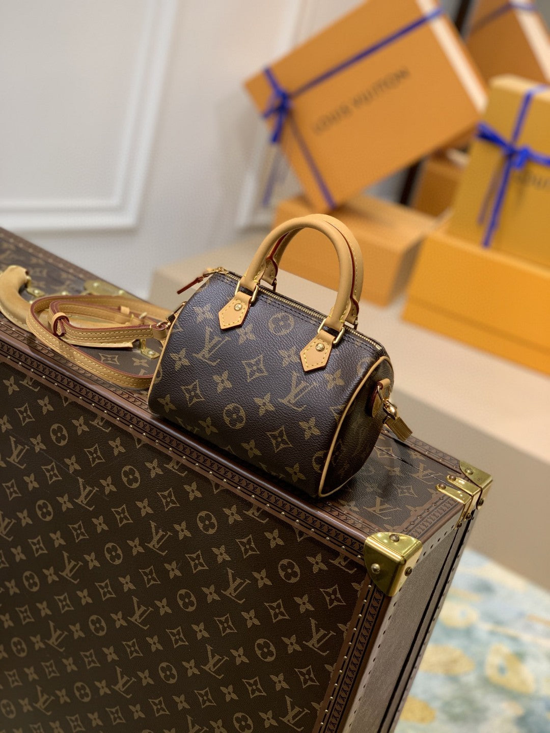 Top Quality Nano Speedy For Women Women Canvas Monogram Shoulder Bag M81085 3781