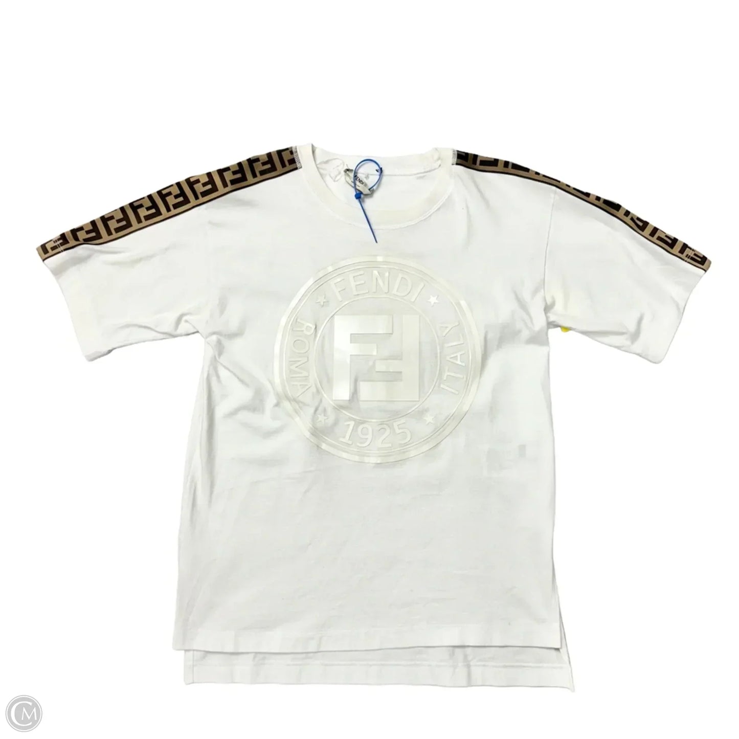 Fendi Handbag Top Short Sleeve Luxury Designer By In White Cream