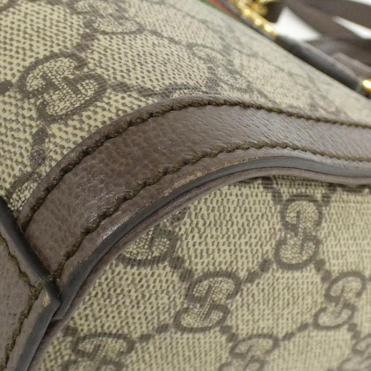 Gucci Ophidia Supreme Shoulder Bag Leather Canvas