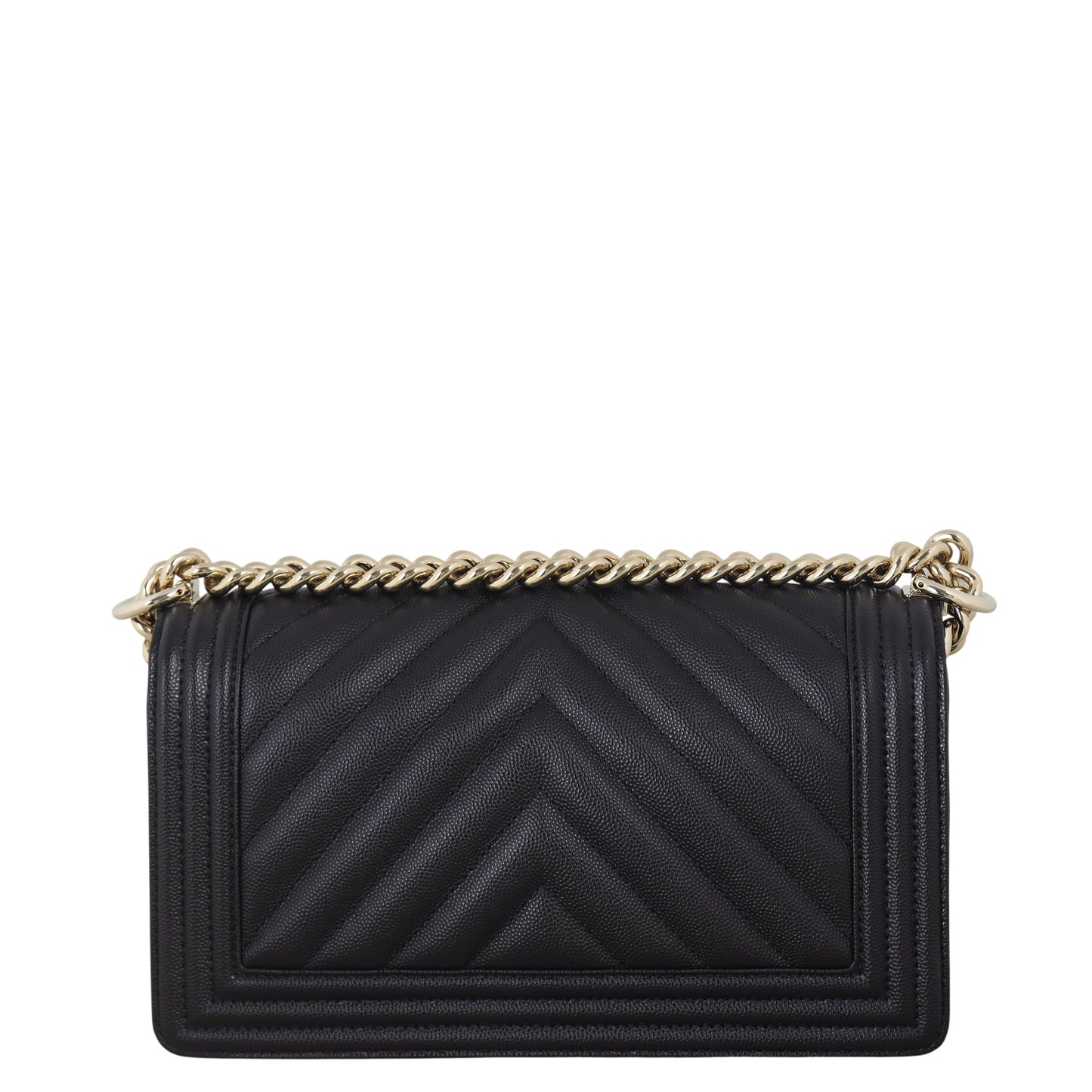 Chanel Boy Old Chevron Handbag Quilted Black Crossbody Bag Chevron 19122025