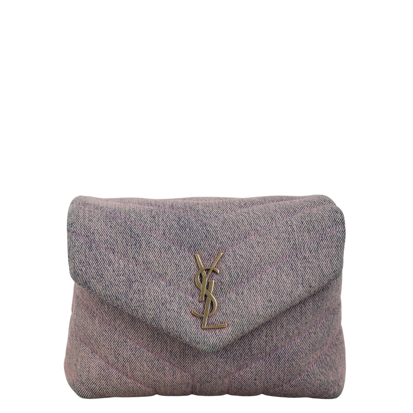 YSL Saint Laurent Saint Laurent Toy Loulou Crossbody Bag Denim
