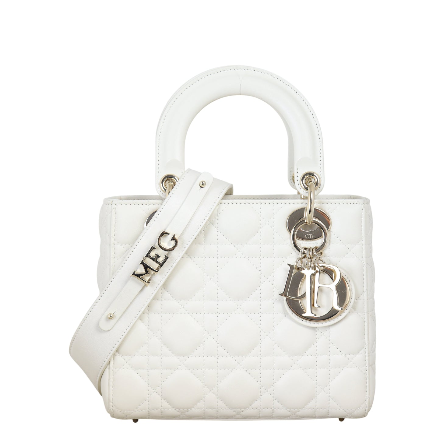 Dior Crossbody Bag Lady My ABC 21 White Mini Small Shoulder Bag