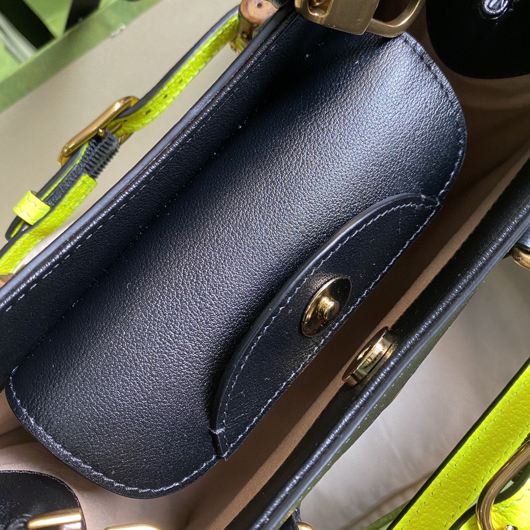 gg Diana 11in 27cm gg Black Small Tote Bag