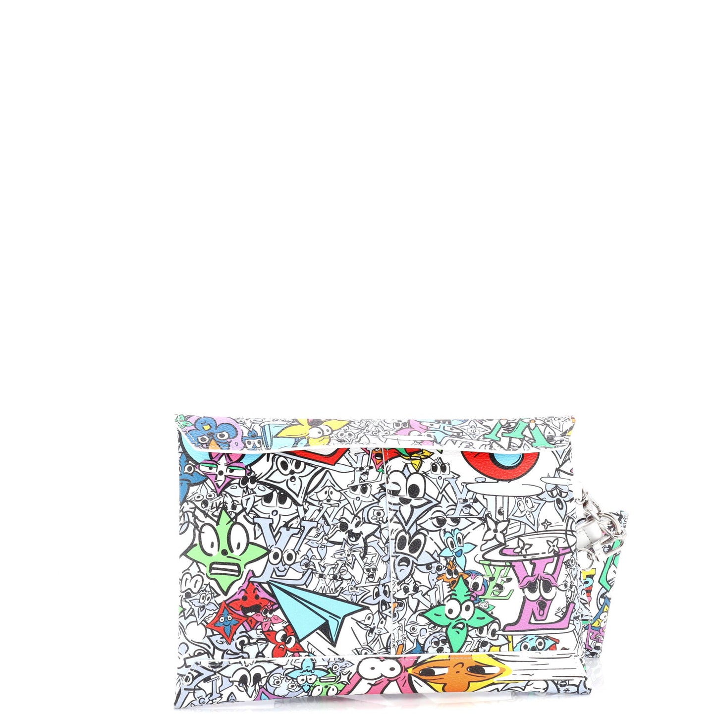 Louis Vuitton Trio Envelope Pouch Set Limited Edition Comics Canvas Monogram Clutch Bag