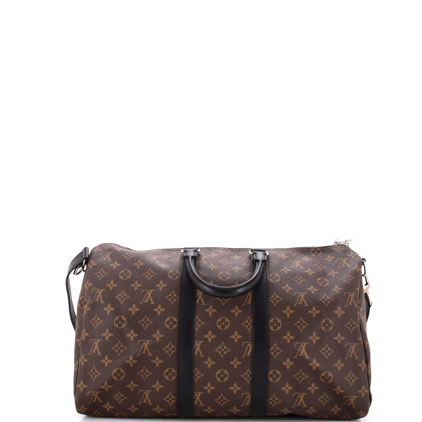 Louis Vuitton Keepall Bandouliere Bag Macassar Canvas Monogram Travel Bag