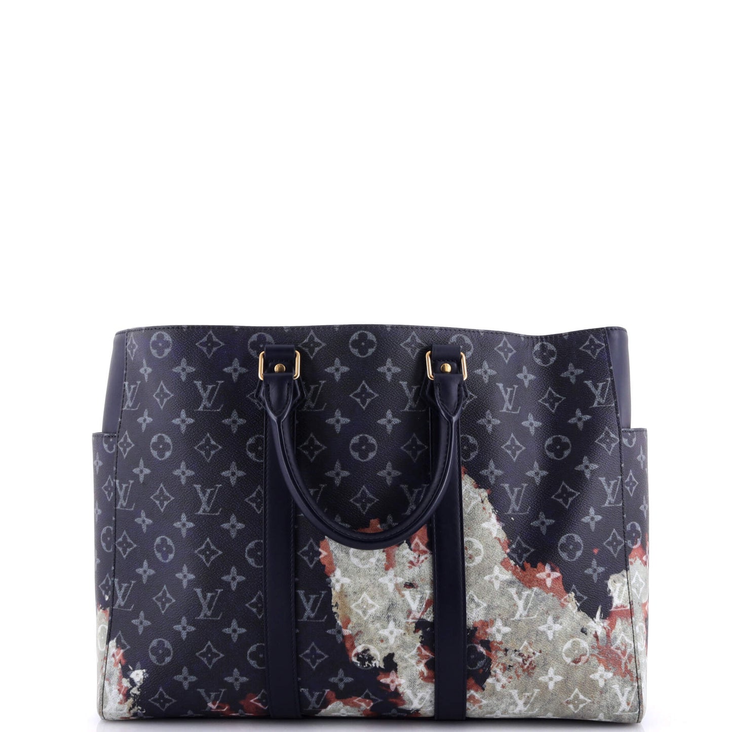 Louis Vuitton Sac Plat 24H Bag Bleach Canvas Monogram Tote Bag