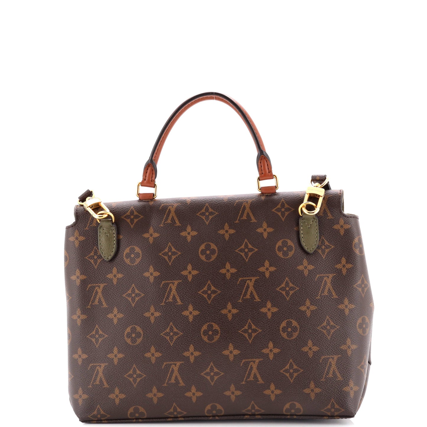 Louis Vuitton Marignan Handbag With Leather Canvas Shoulder Bag