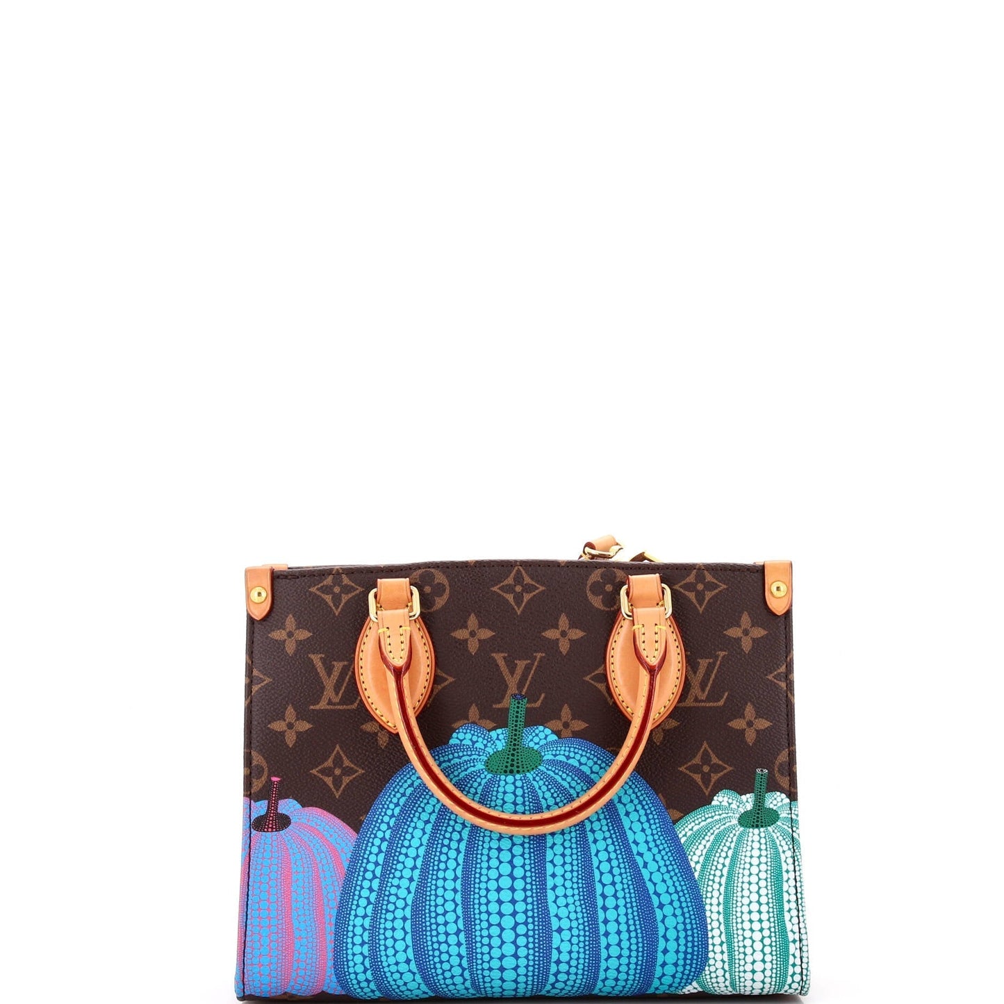 Louis Vuitton Onthego Tote Yayoi Kusama Pumpkins Pm Canvas Monogram Shoes