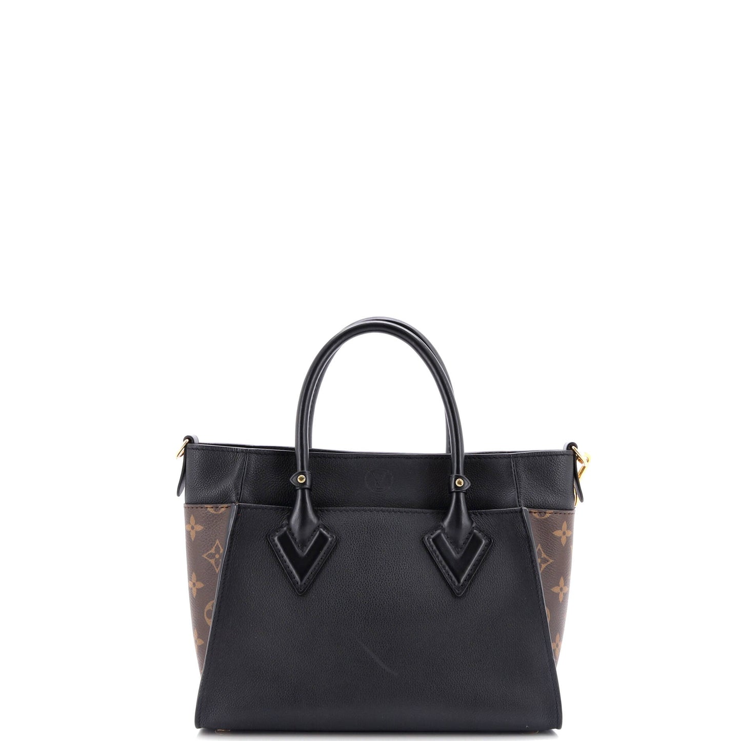 Louis Vuitton On My Side Tote With Pm Leather Canvas Shoulder Bag Canvas Pm29969644