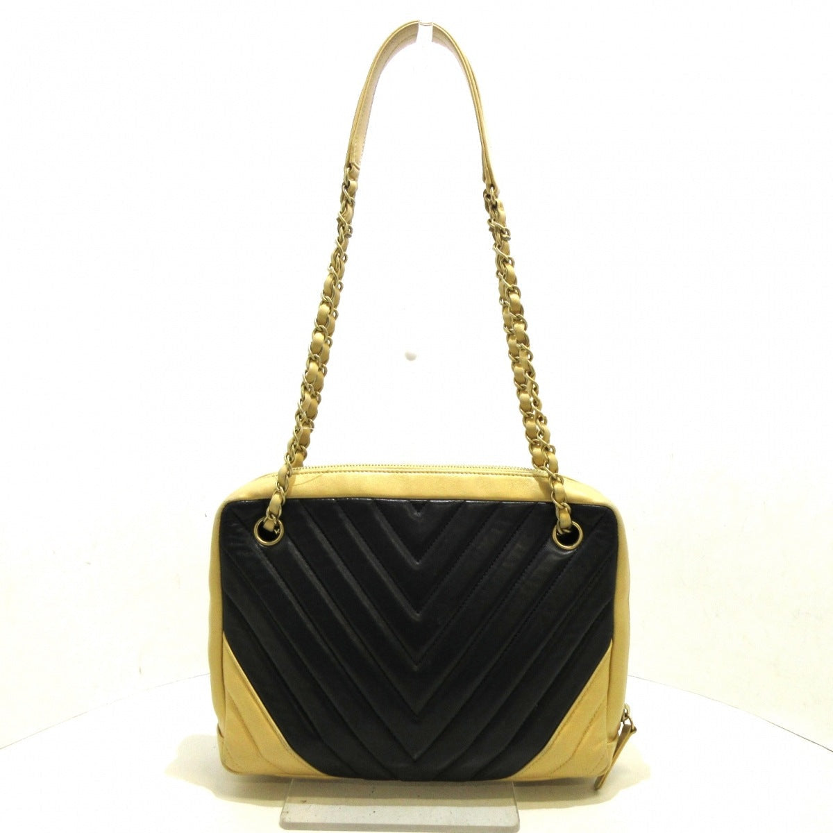 Chanel V Stitch Chevron Shoulder Bag Shoulder Chain