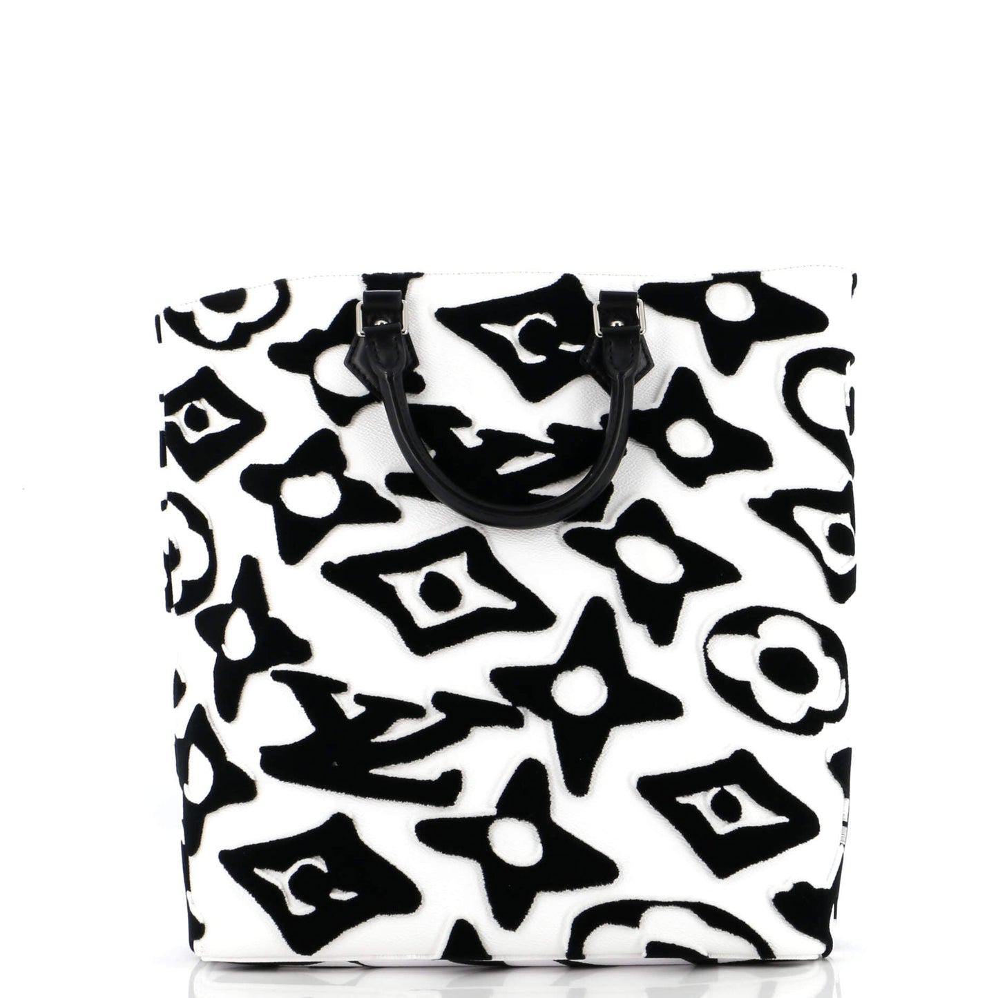 Louis Vuitton Cabas Limited Edition Urs Fischer Tufted Tote Canvas Monogram Tote Bag