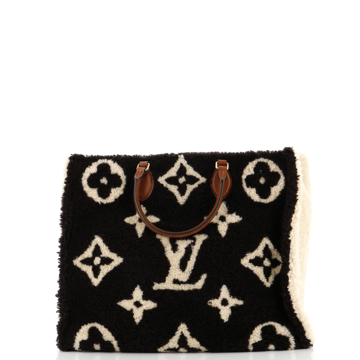 Louis Vuitton Onthego Tote Giant Teddy Fleece Gm Monogram Tote Bag