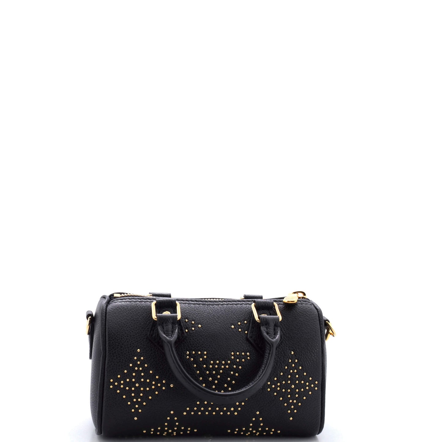 Louis Vuitton Speedy Bandouliere Nm Bag Studded Nano Leather Travel Bag
