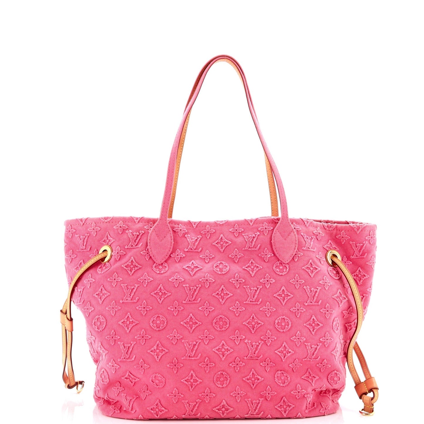 Louis Vuitton Neverfull Tote Stonewashed Mm Denim Monogram Tote Bag