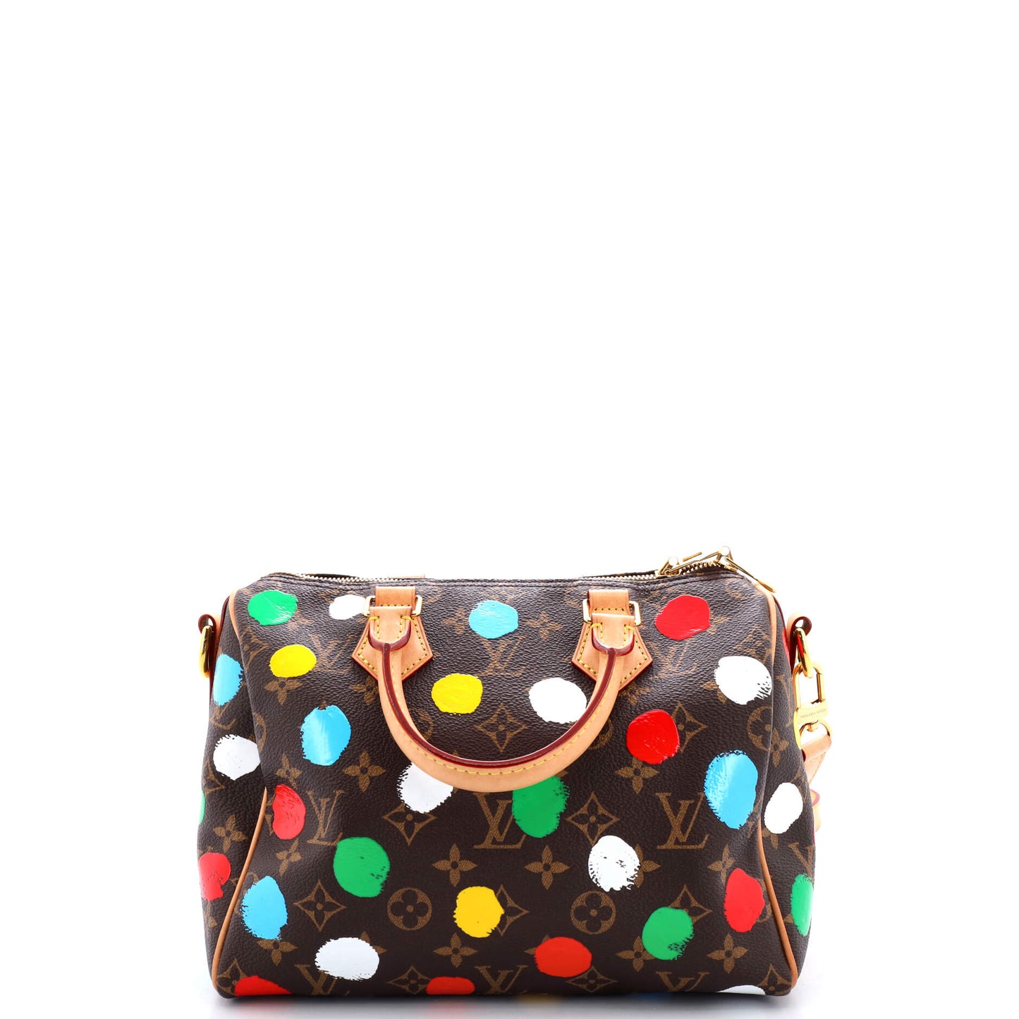 Louis Vuitton Speedy Bandouliere Bag Yayoi Kusama Painted Dots Canvas Monogram Shoulder Bag Canvas 253023426