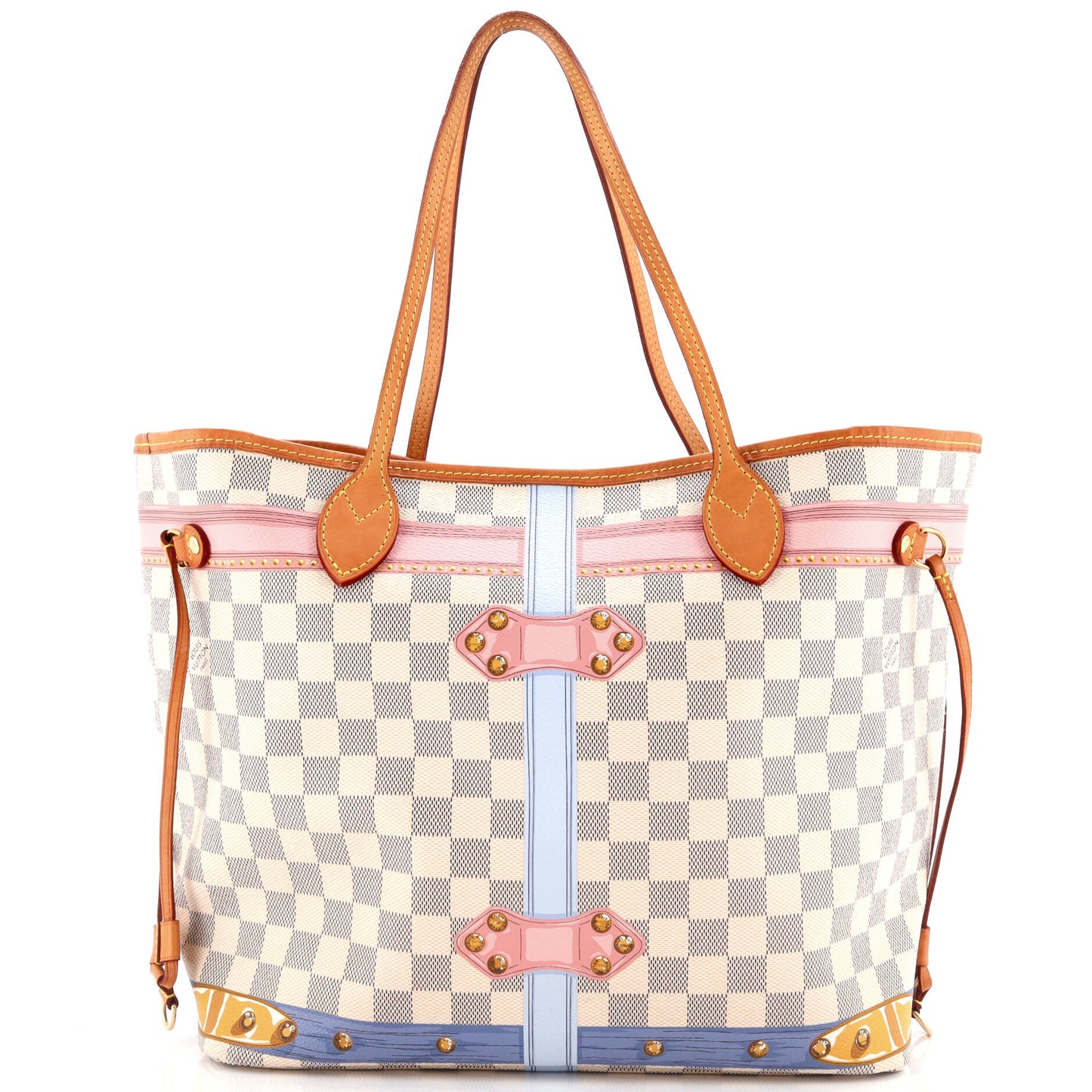 Louis Vuitton Neverfull Nm Tote Limited Edition Damier Summer Shoulder Bag