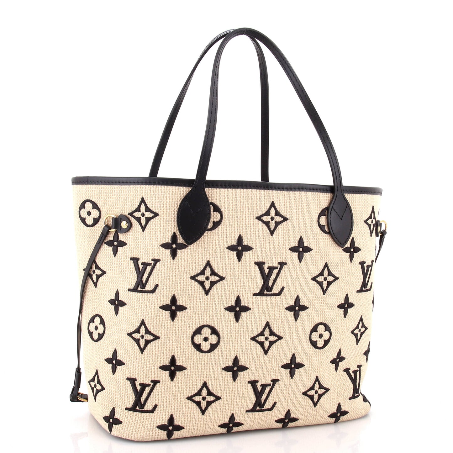 Louis Vuitton Neverfull Nm Tote Giant Embroidered Cotton Mm Monogram Tote Bag Cotton Mm3029191