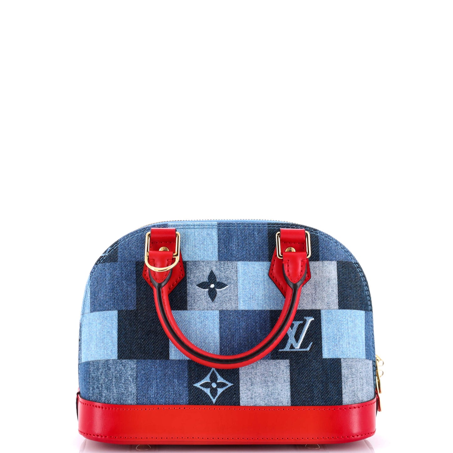 Louis Vuitton Alma Handbag Damier And Patchwork Bb Denim Monogram Travel Bag