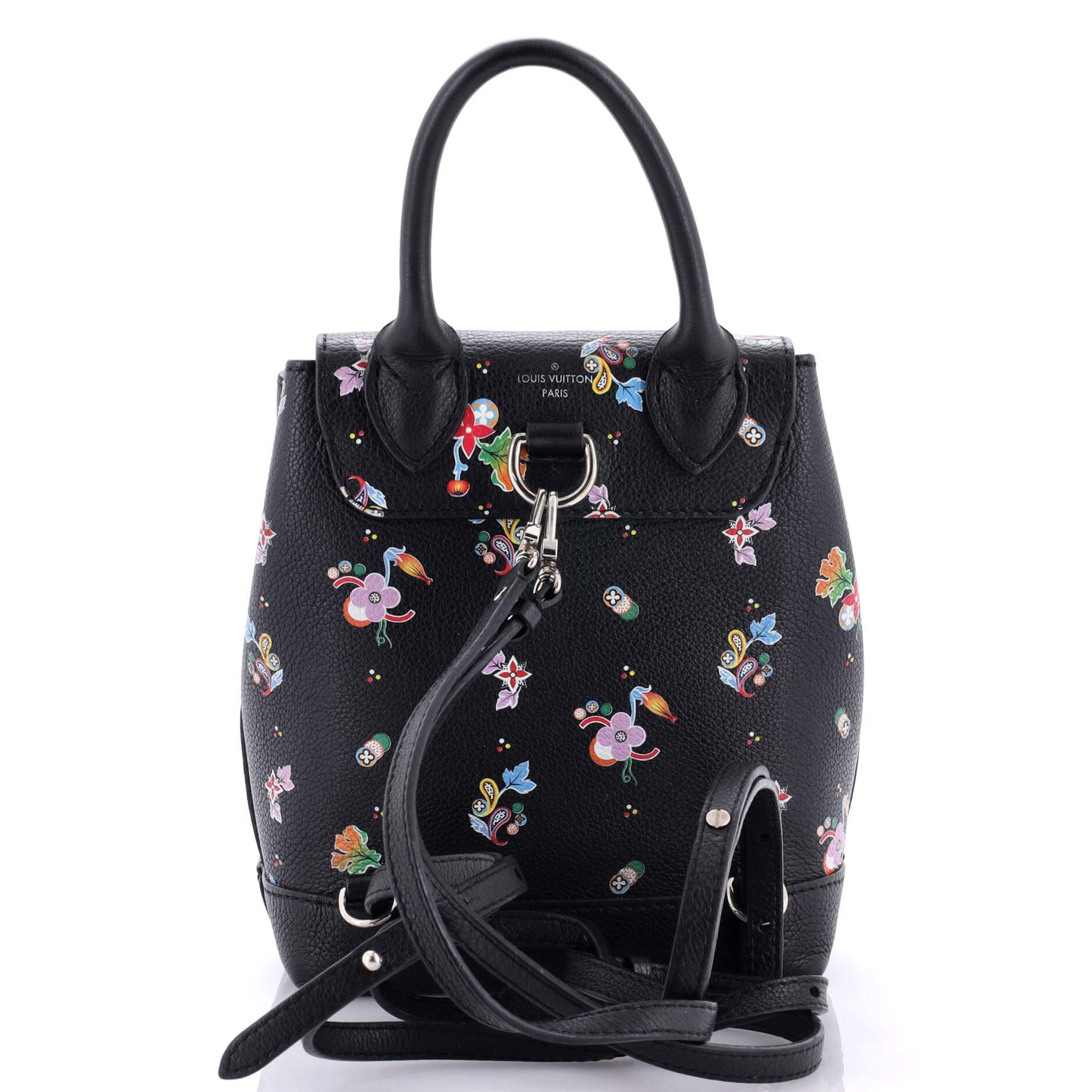 Louis Vuitton Lockme Backpack Floral Printed Leather Mini