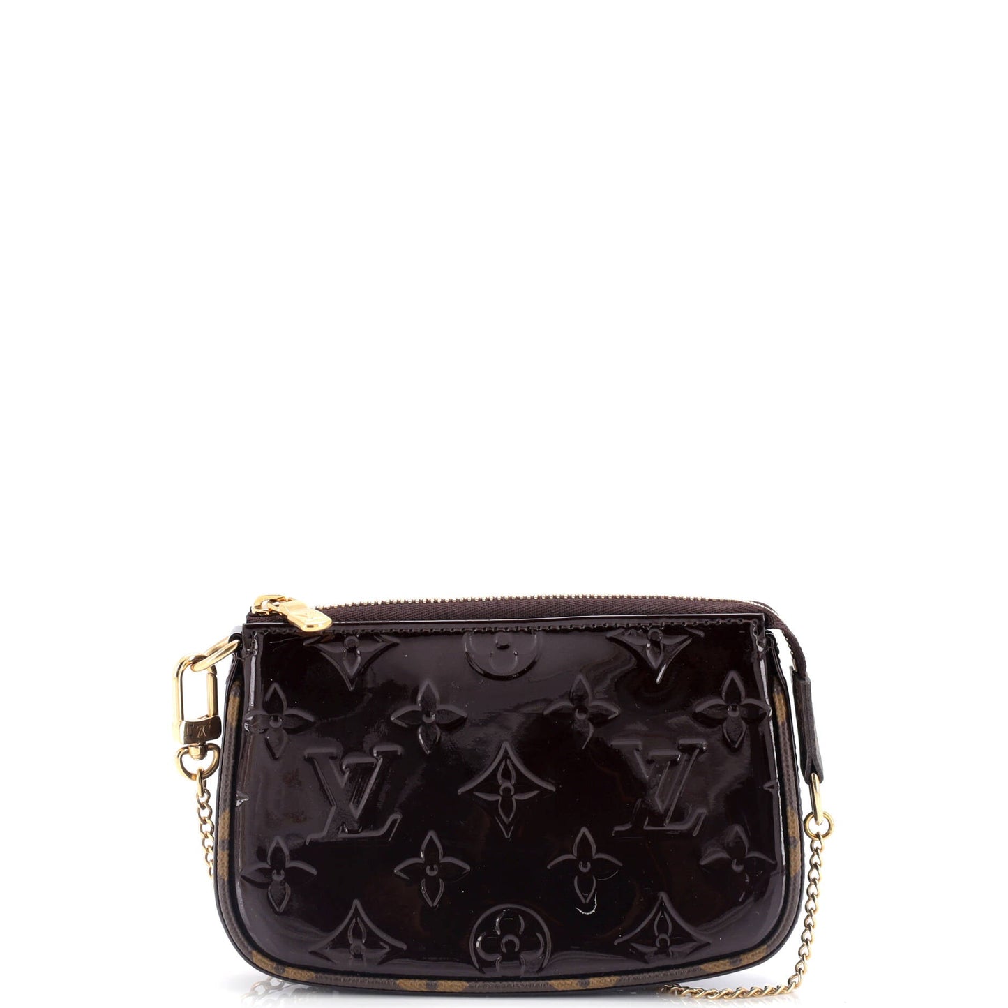 Louis Vuitton Pochette Accessoires Vernis With Clutch Bag Canvas Monogram