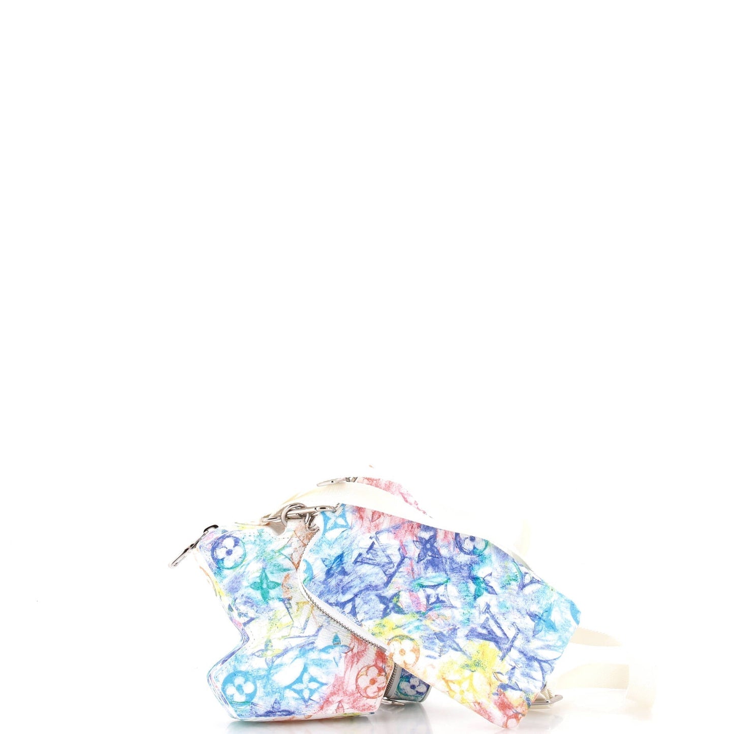 Louis Vuitton LV Lv Block Limited Edition Pastel Multicolor Monogram Travel Bag