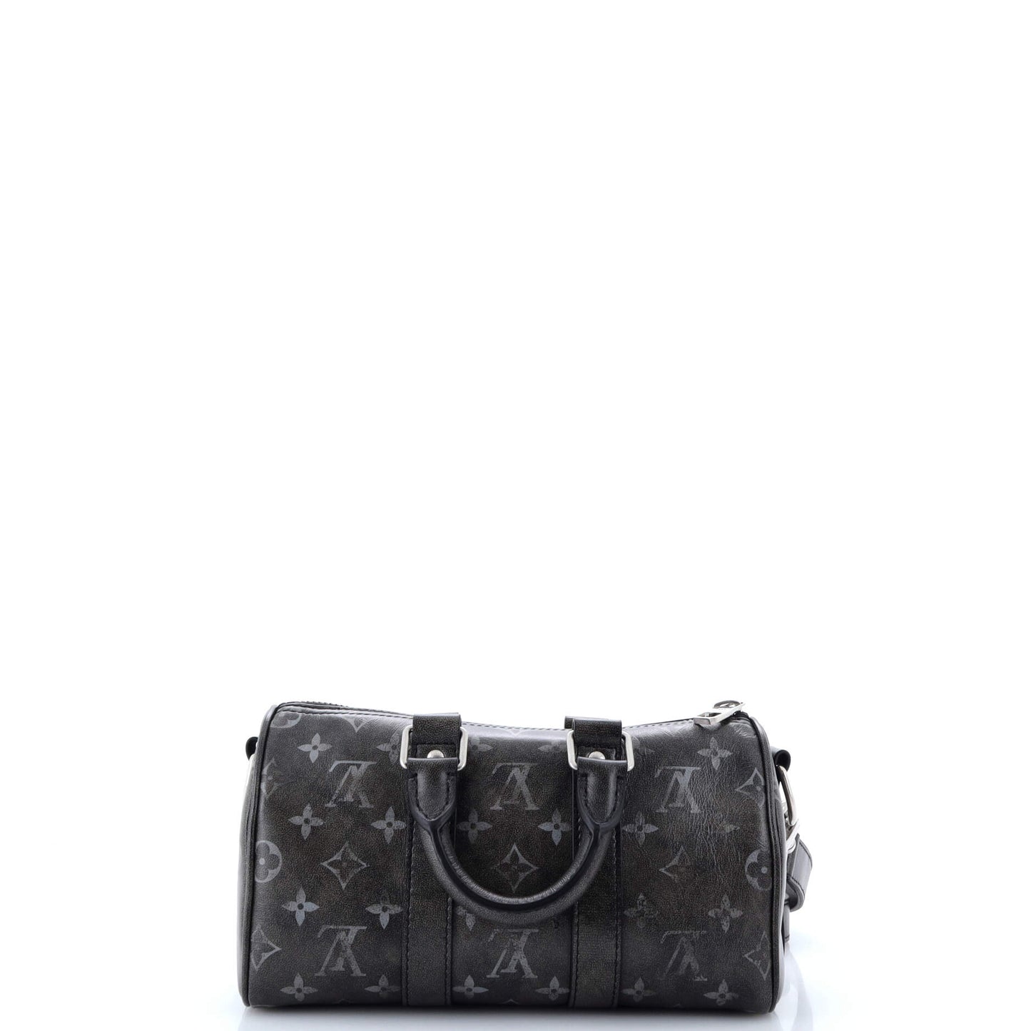 Louis Vuitton Keepall Bandouliere Bag Brushed Leather Monogram Travel Bag