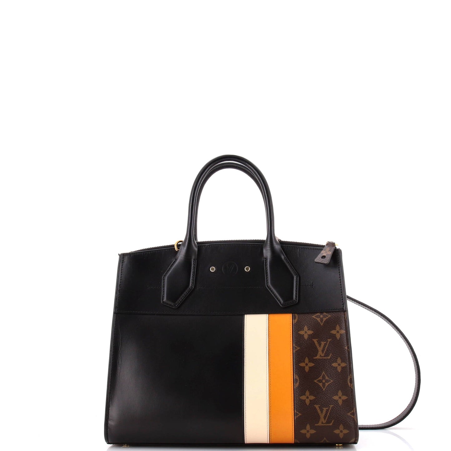 Louis Vuitton City Steamer Handbag Limited Edition And Mm Leather Canvas Tote Bag