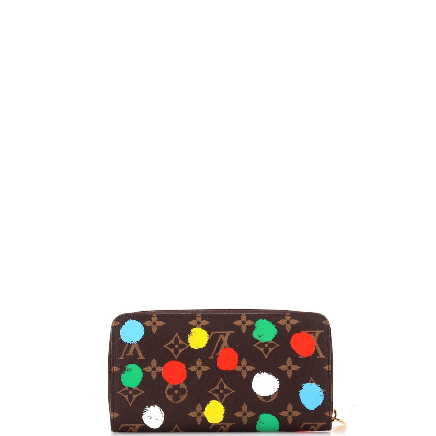 Louis Vuitton Zippy Wallet Yayoi Kusama Painted Dots Handbag Canvas Monogram Travel Bag