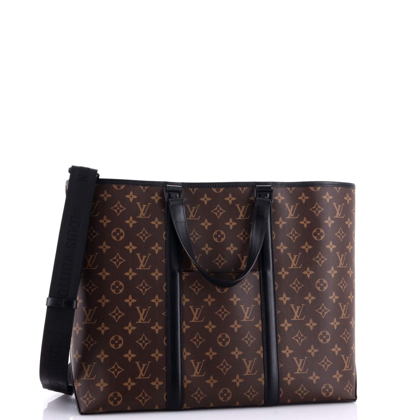 Louis Vuitton Weekend Tote Macassar Gm Canvas Monogram Tote Bag
