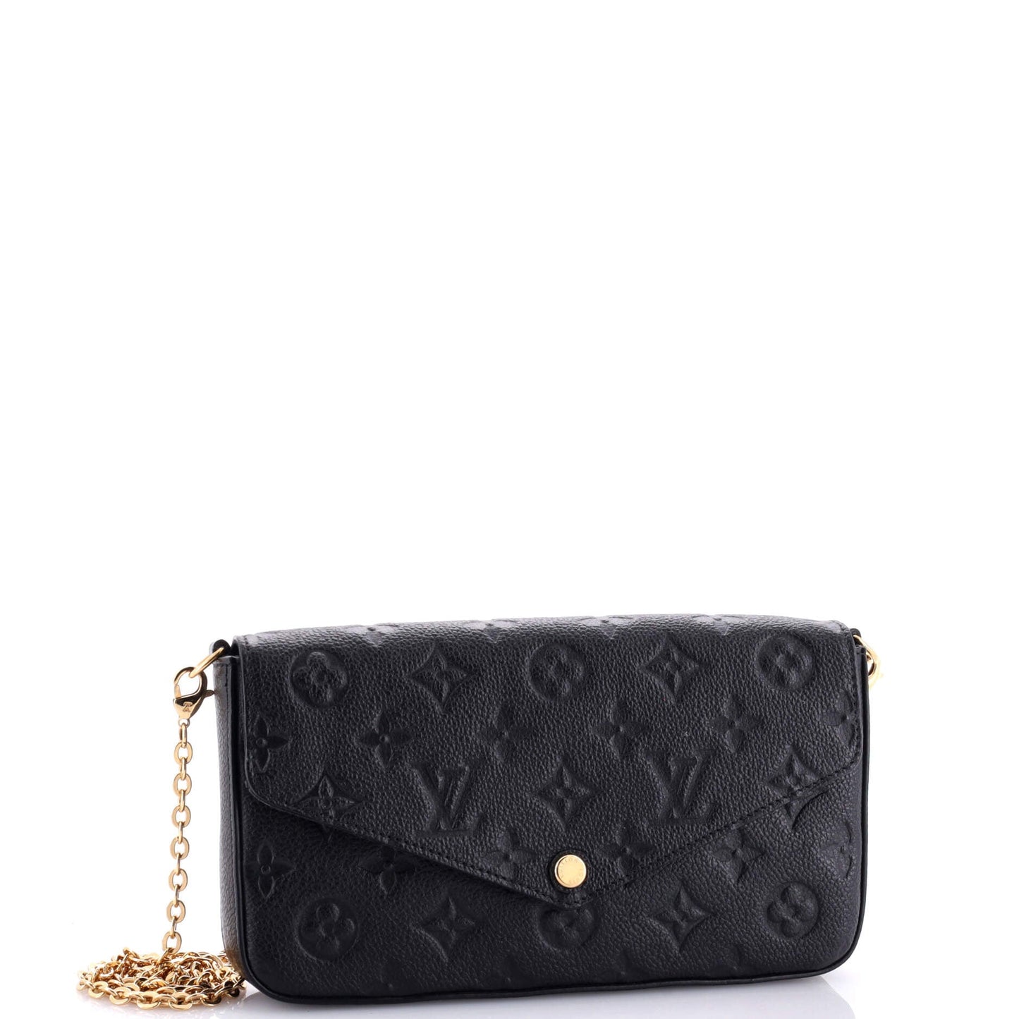 Louis Vuitton Felicie Pochette Empreinte Handbag Leather Monogram Travel Bag Leather 3061851