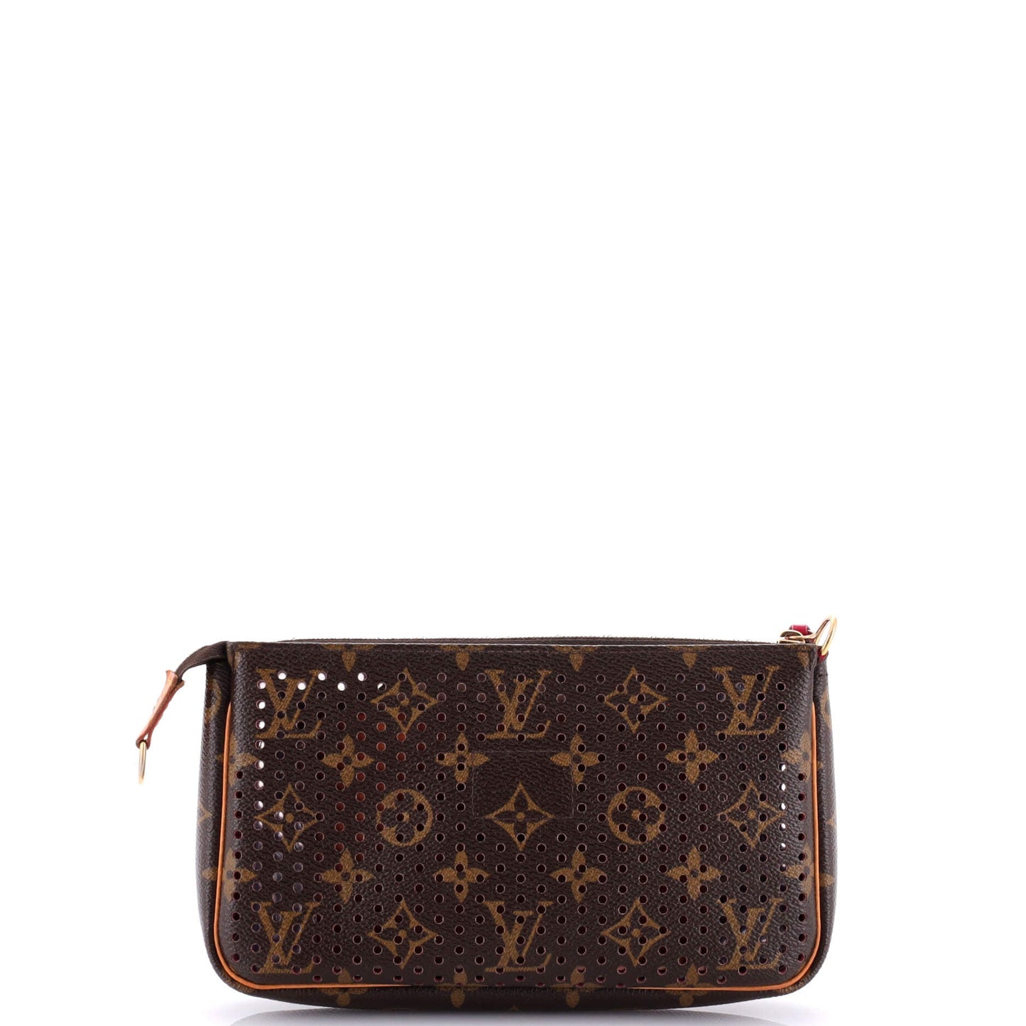 Louis Vuitton Pochette Accessoires Perforated Clutch Bag Canvas Monogram