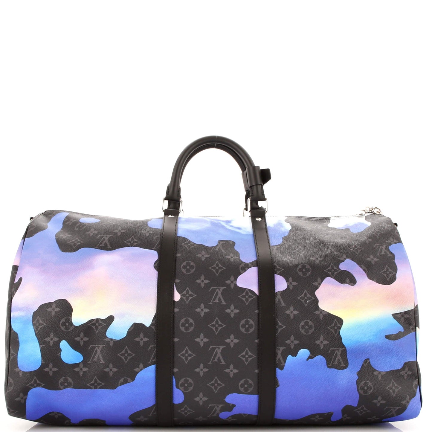 Louis Vuitton Keepall Bandouliere Bag Sunset Eclipse Canvas Monogram Travel Bag