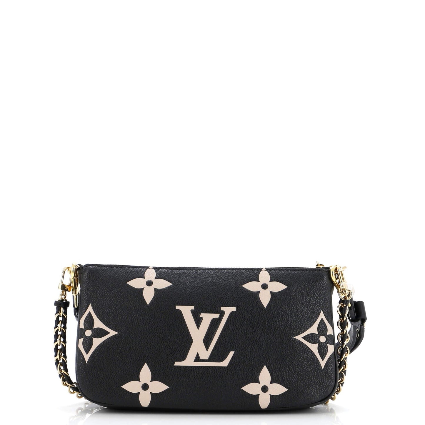 Louis Vuitton Multi Pochette Accessoires Bicolor Empreinte Giant Shoulder Monogram Shoulder Bag