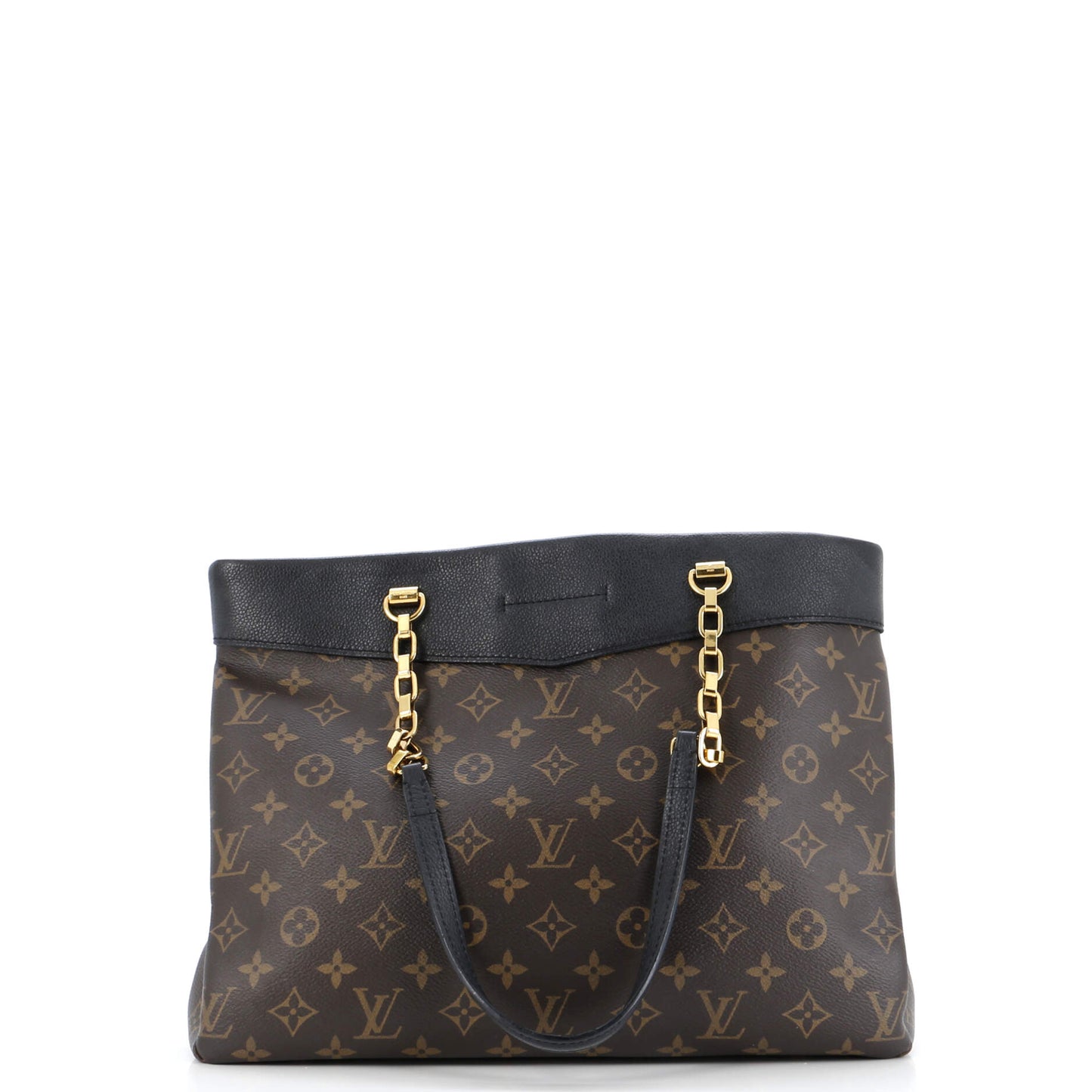 Louis Vuitton Pallas Shopper And Calfskin Tote Bag Canvas Monogram