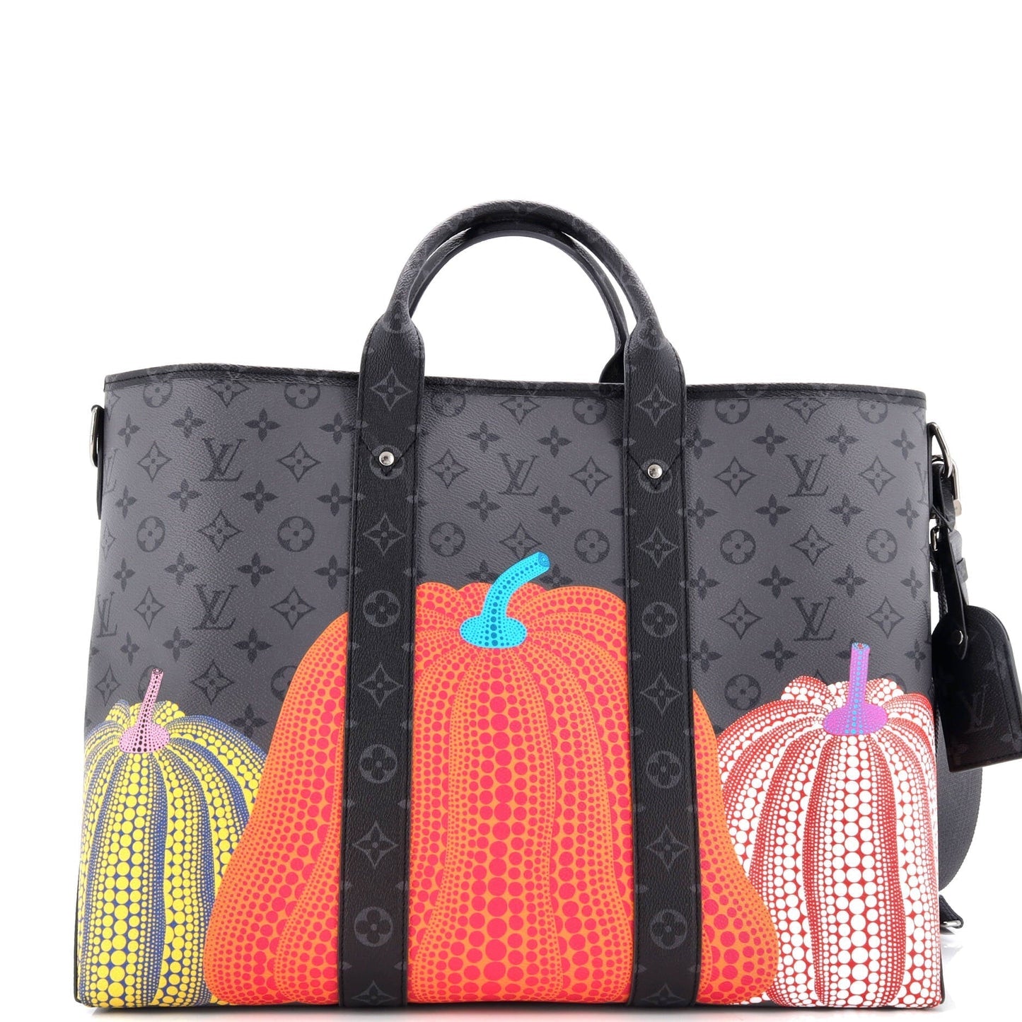 Louis Vuitton Weekend Tote Yayoi Kusama Pumpkins Reverse Eclipse Canvas Monogram Shoes