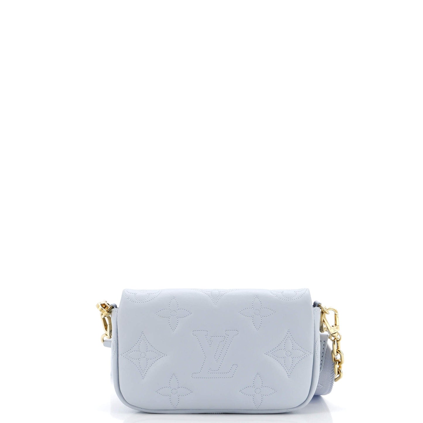 Louis Vuitton Wallet On Strap Bubblegram Shoulder Bag Leather