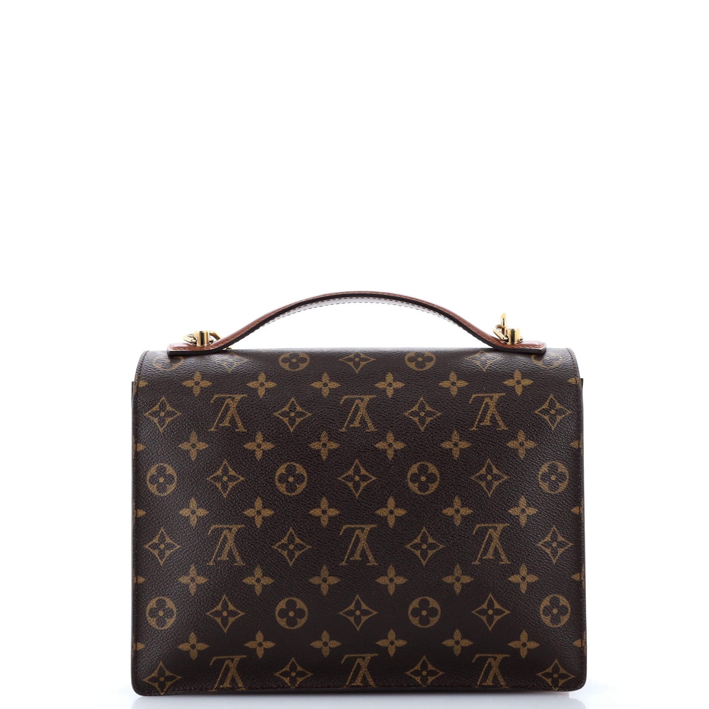 Louis Vuitton Monceau Handbag Canvas Monogram Travel Bag