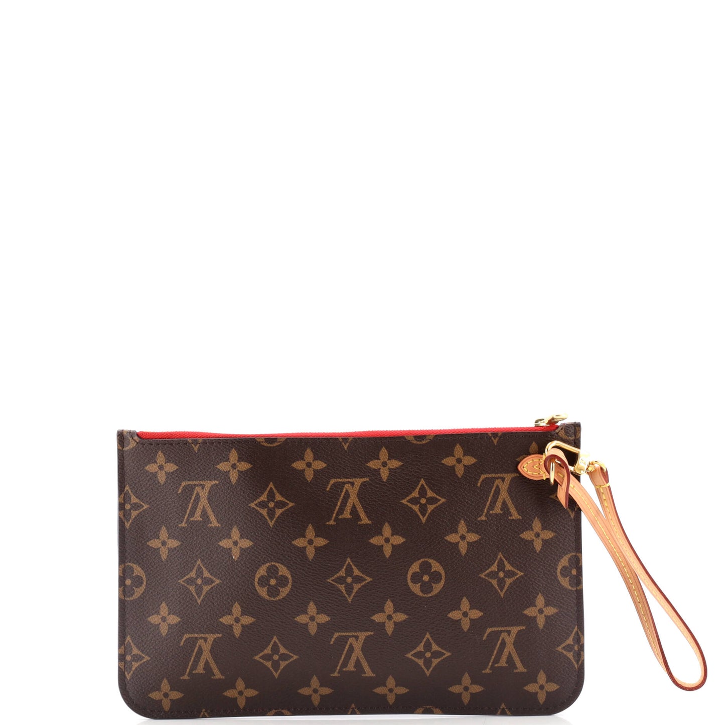 Louis Vuitton Neverfull Pochette Handbag Canvas Monogram Travel Bag