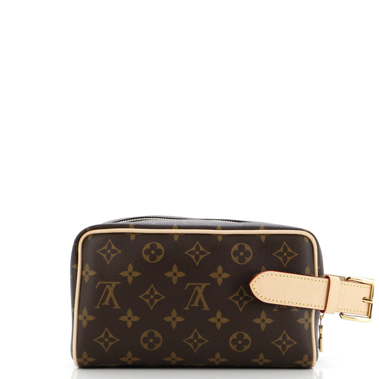 Louis Vuitton Locker Dopp Kit Handbag Canvas Monogram Travel Bag