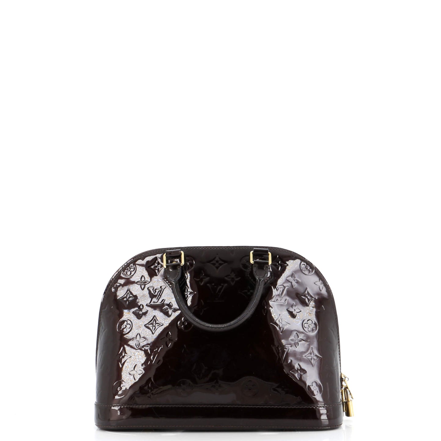 Louis Vuitton Alma Handbag Vernis Pm Monogram Travel Bag