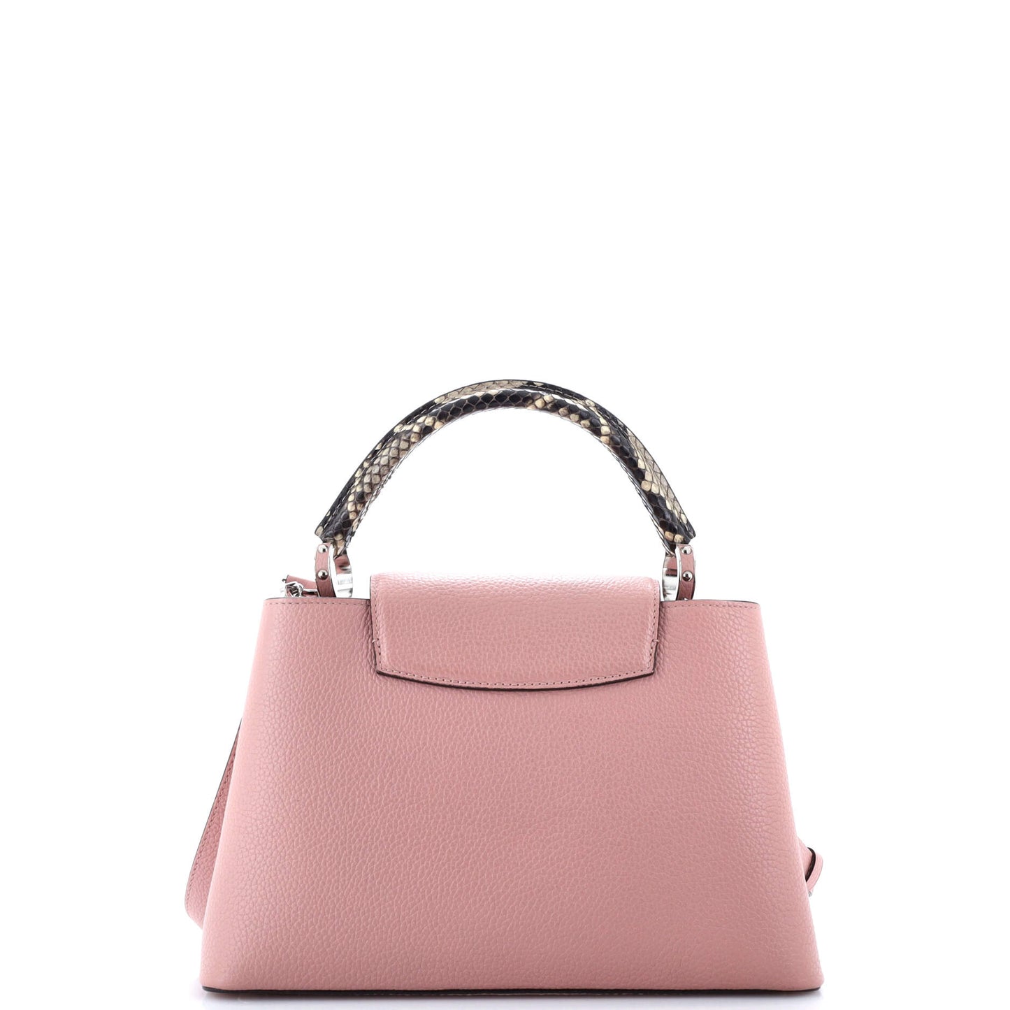 Louis Vuitton Capucines Bag With Python Pm Leather Travel Bag