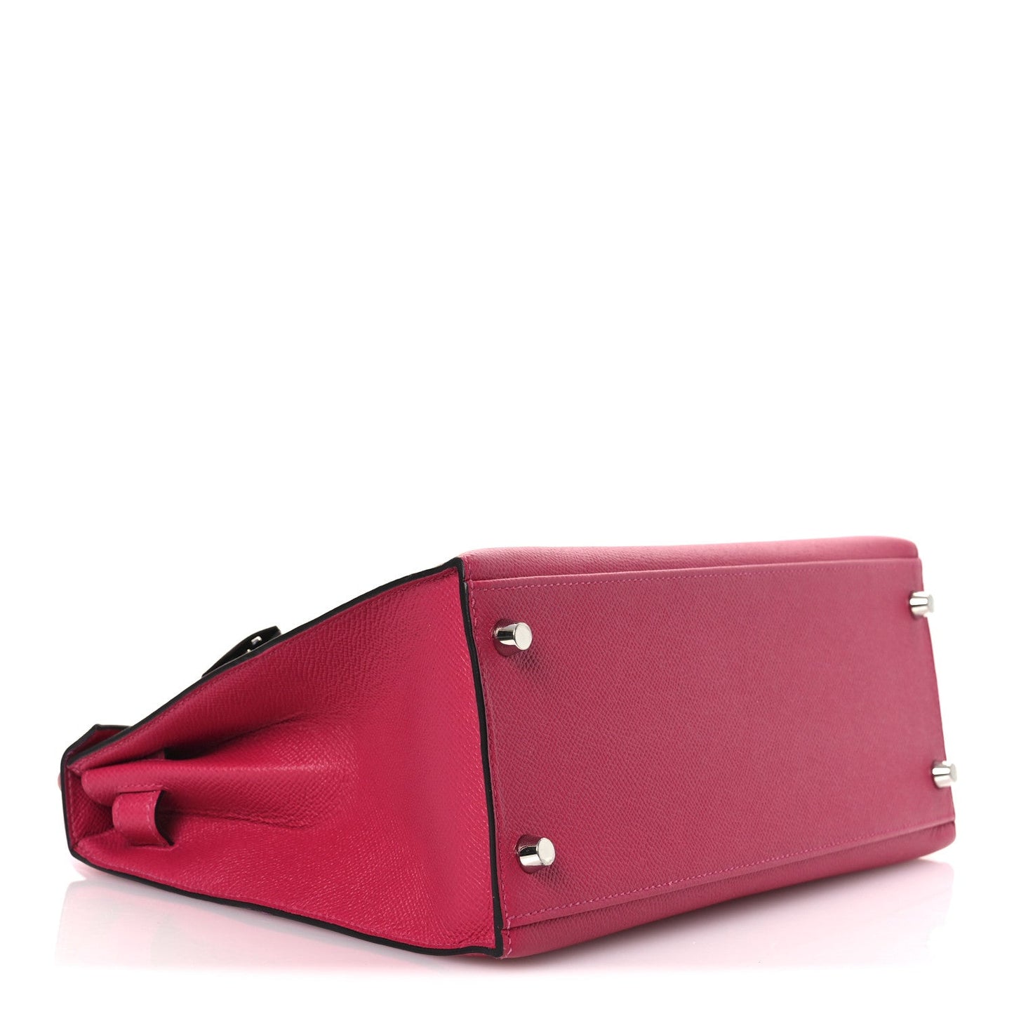 Hermes Epsom Verso Kelly Sellier Framboise Prune Handbag Travel Bag