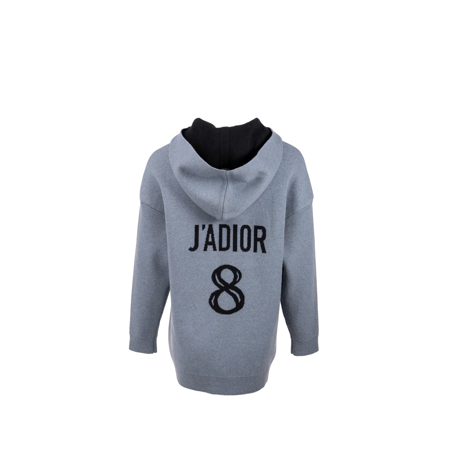 Dior Size J'A ' Hooded Sweater With Rear Black Blue Travel Bag