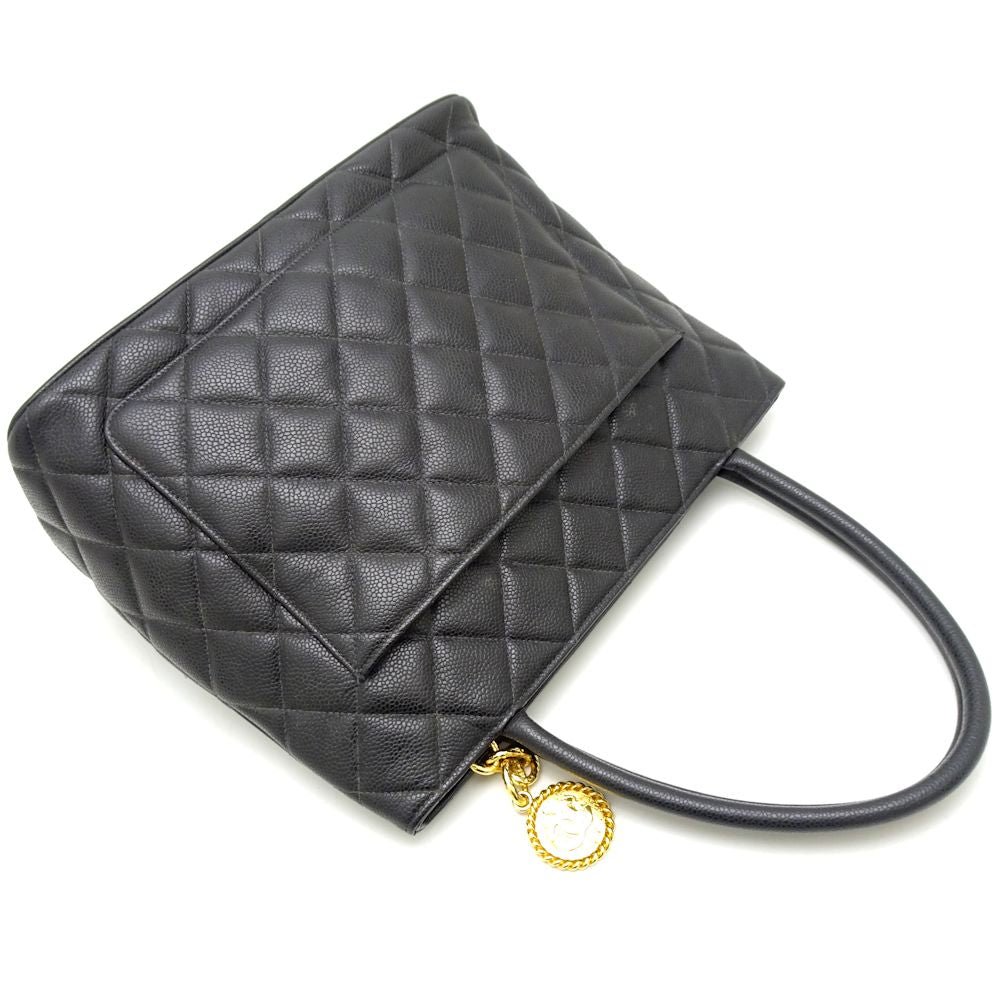 Chanel Reissue Tote Bag Caviar Skin Black Black 2